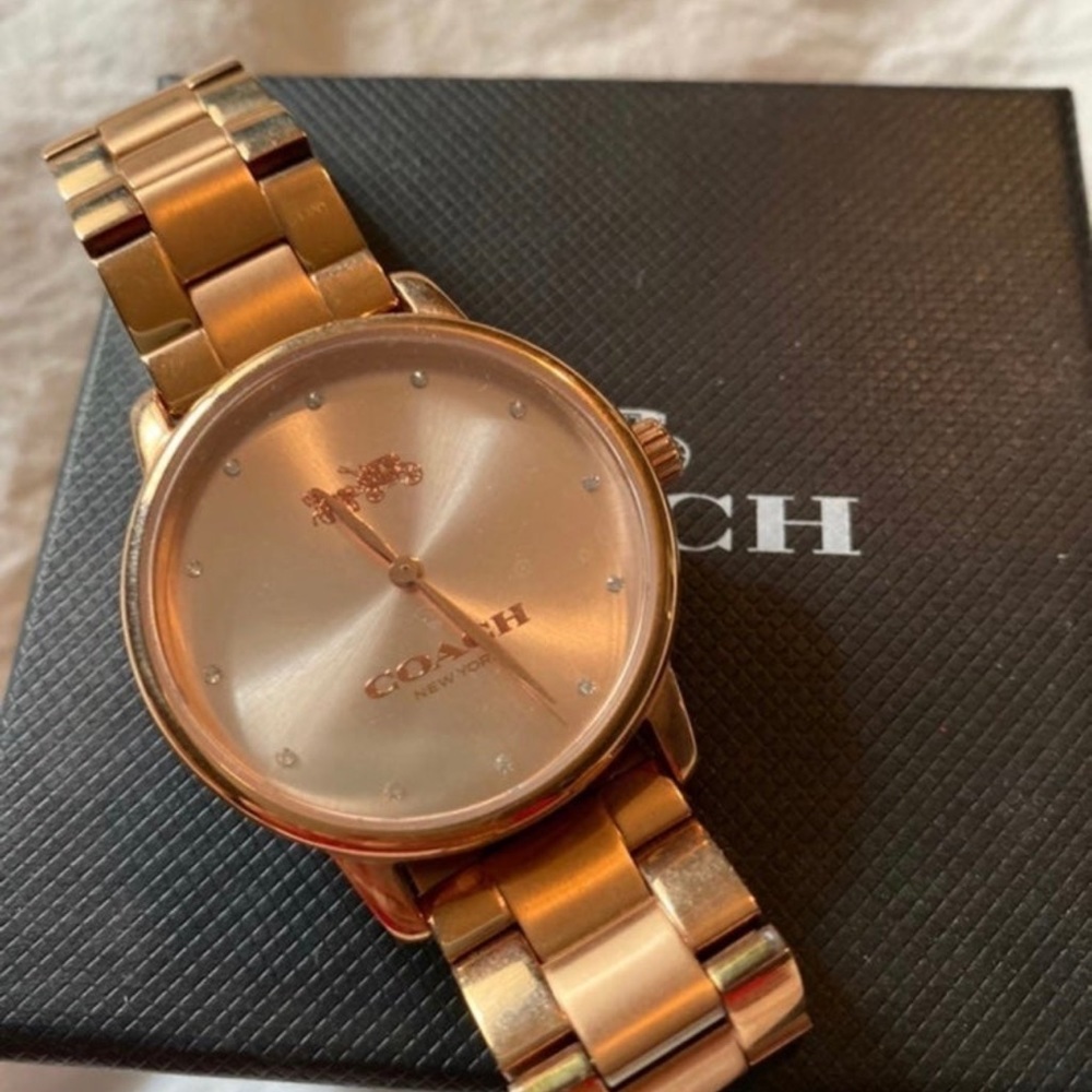 Rose Gold Coach Watch
